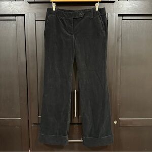 J. Crew city fit Black Corduroy Pants size 6 wide leg